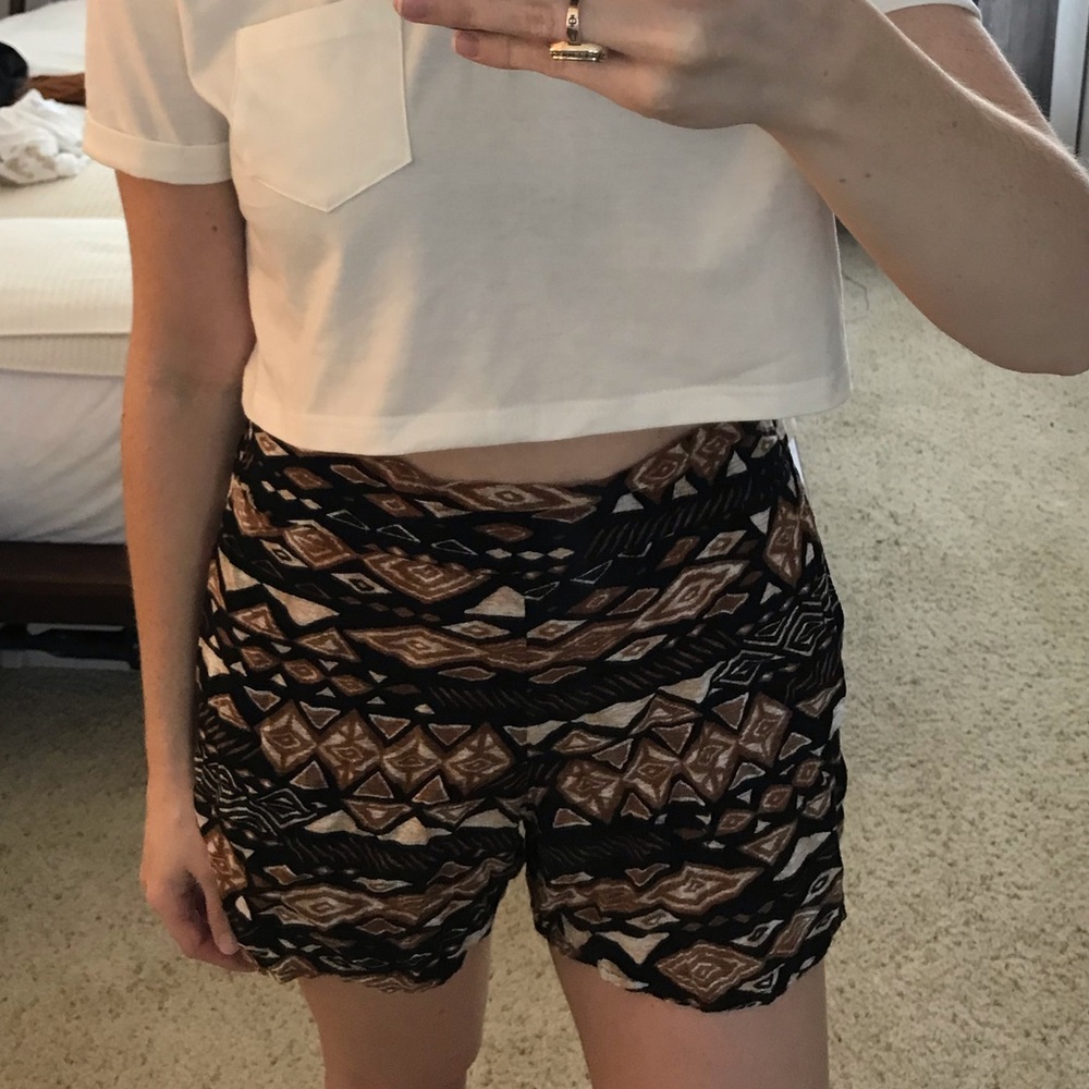 Tribal print shorts